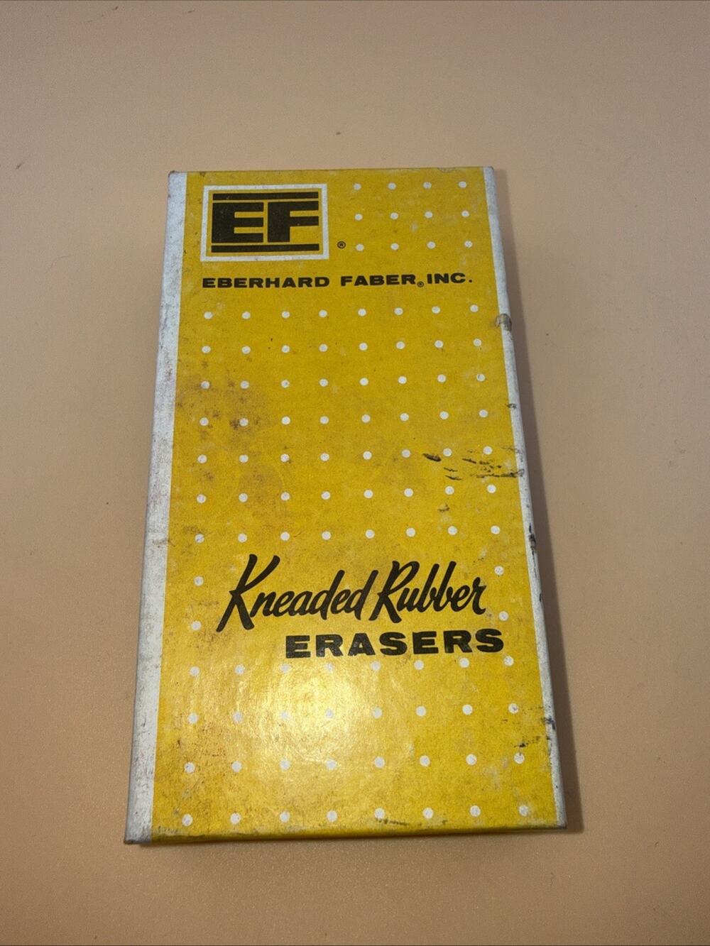 Vintage Erasers Eberhard Faber Kneaded Rubber 7 Erasers Ephemera W/Box 1222 &24